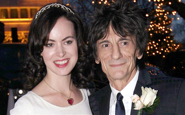 Ronnie Wood and his wife Sally